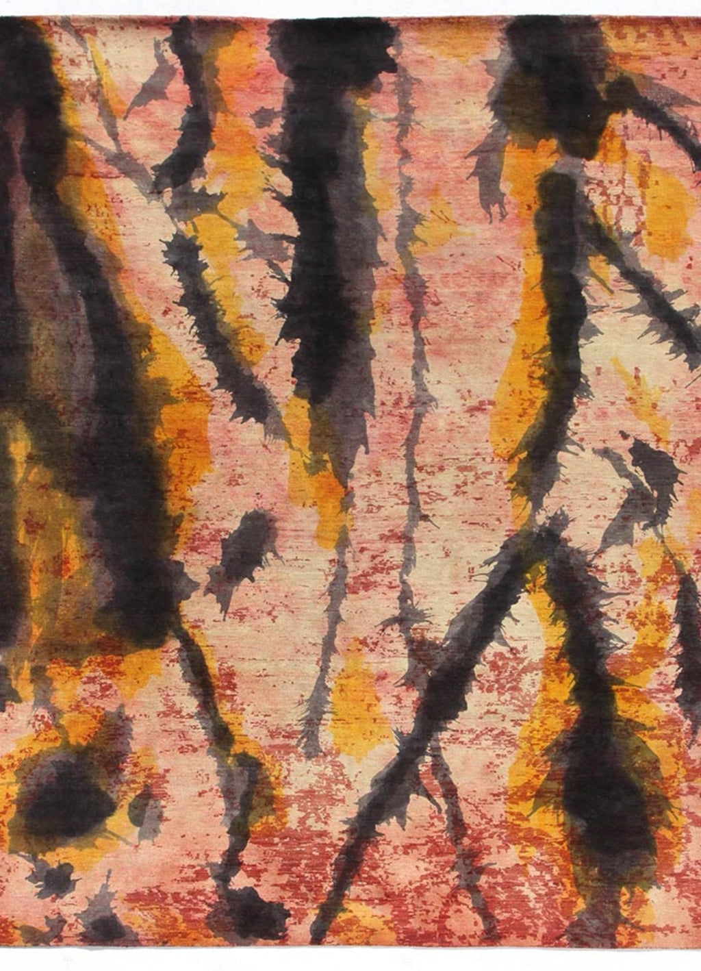 Splash Ruby Red Modern Rug