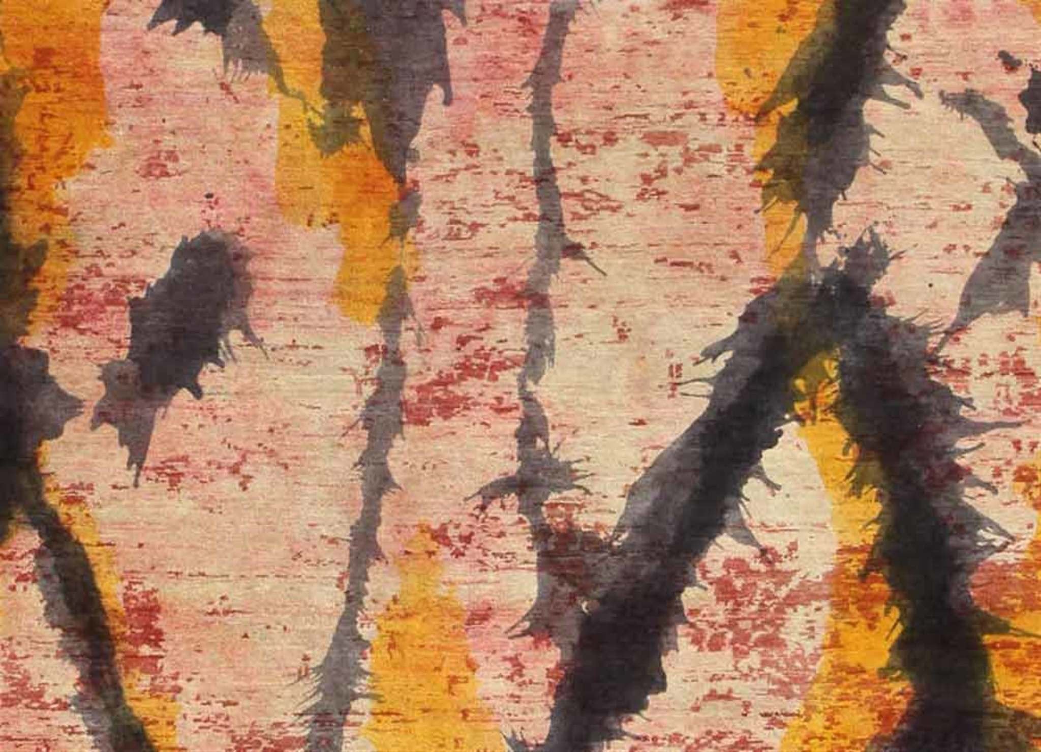 Splash Ruby Red Modern Rug