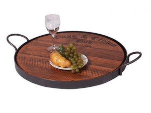 2-Day Designs Personalized Cask And Crown Tray