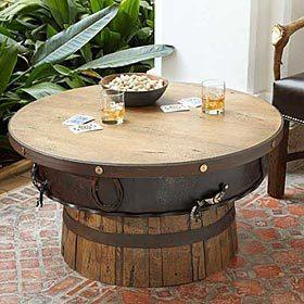 Antlerworx Half Barrel Coffee Table (CT-9)