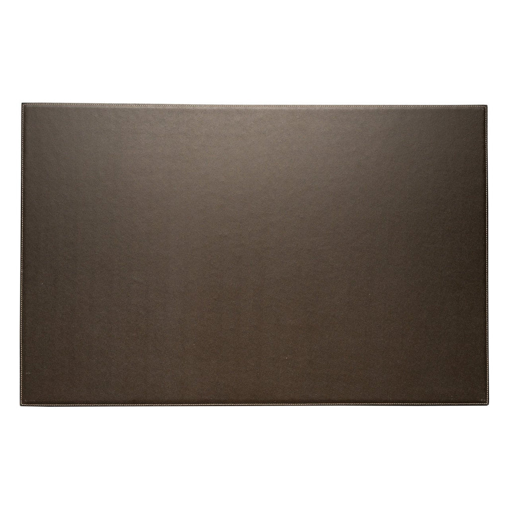 Bey-Berk Desk Pad In Cocoa Brown Leather