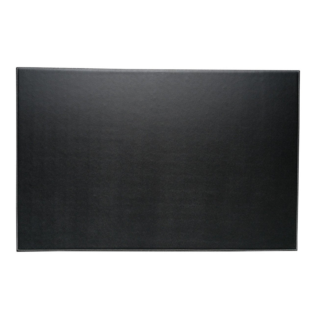 Bey-Berk Desk Pad In Black Leather