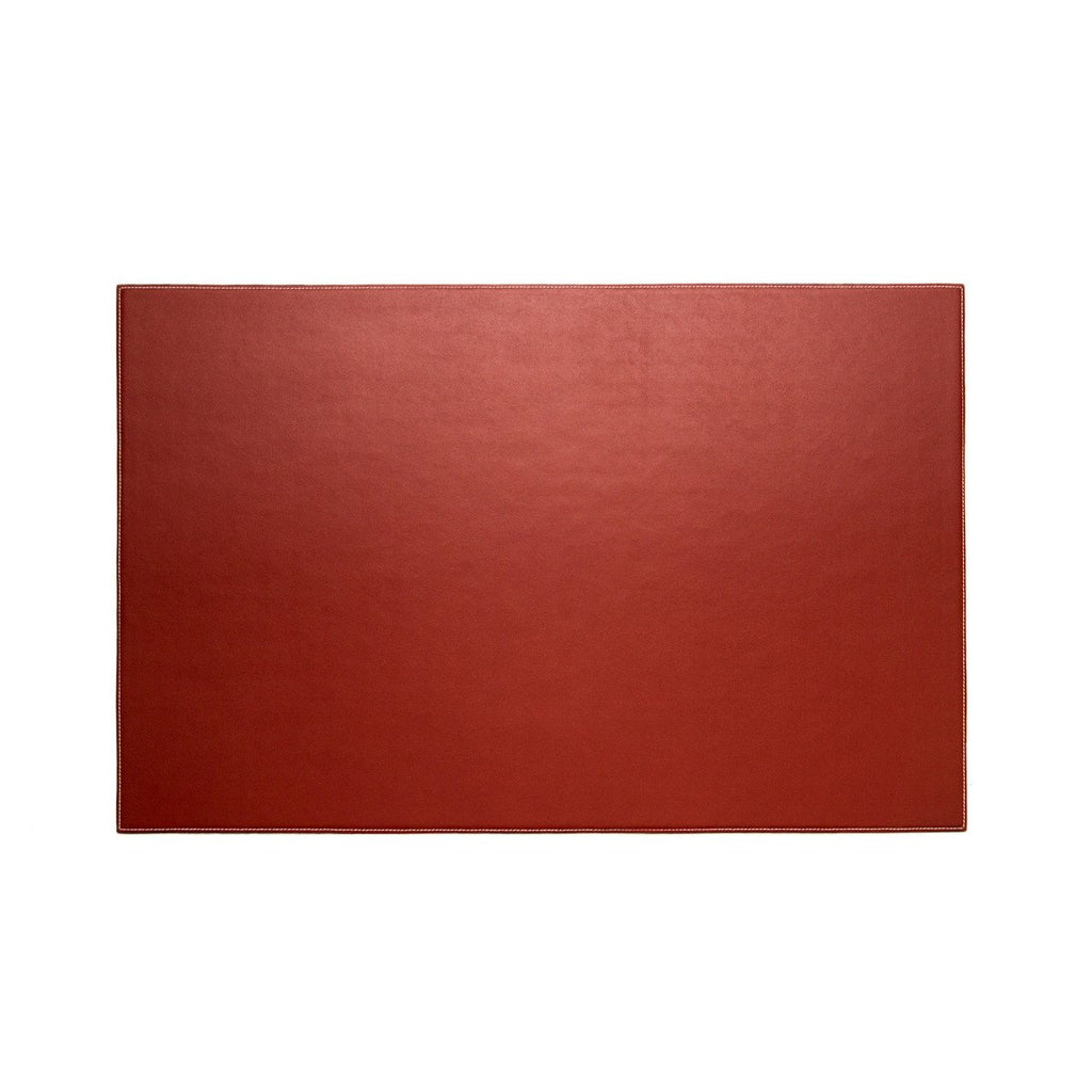 Bey-Berk Desk Pad In Red Leather