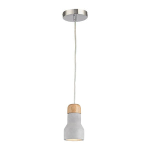 Sterling Industries Brutewood 1 Light Pendant In Polished Concrete