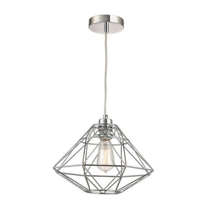 Sterling Industries Paradigm 1 Light Pendant In Chrome