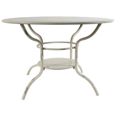 A&B Home 31" White Metal Table