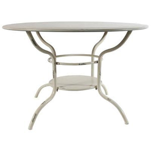 A&B Home 31" White Metal Table