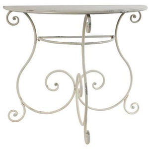 A&B Home 30" Half Circle Table