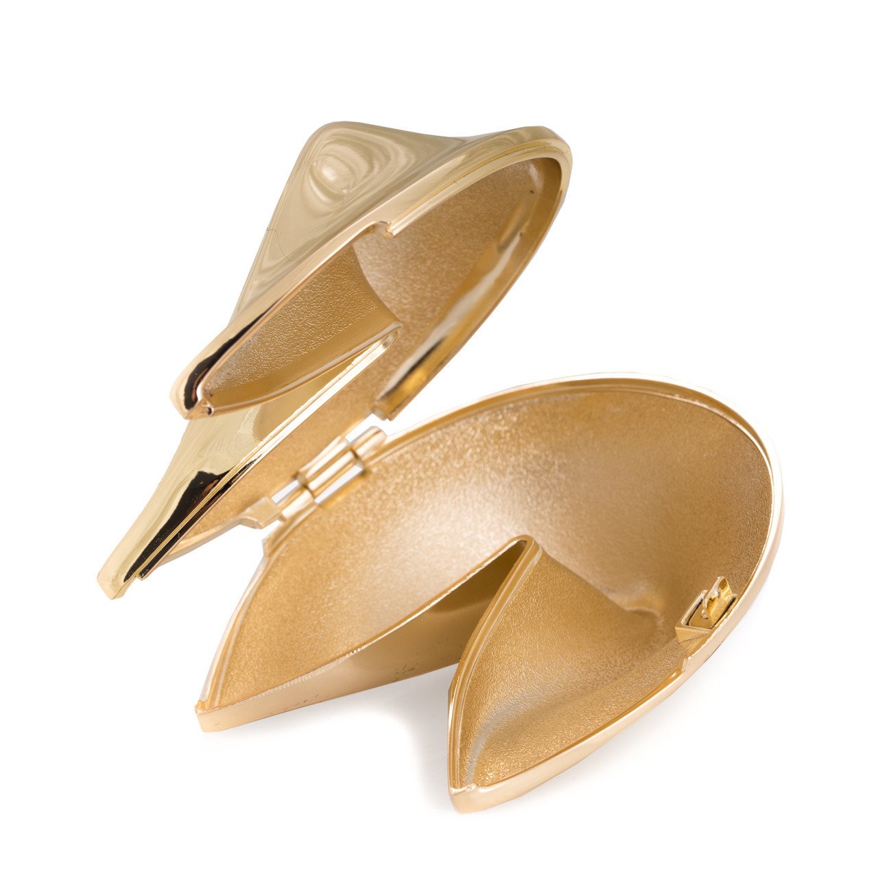 Bey-Berk Gold Plated "Fortune Cookie" Box