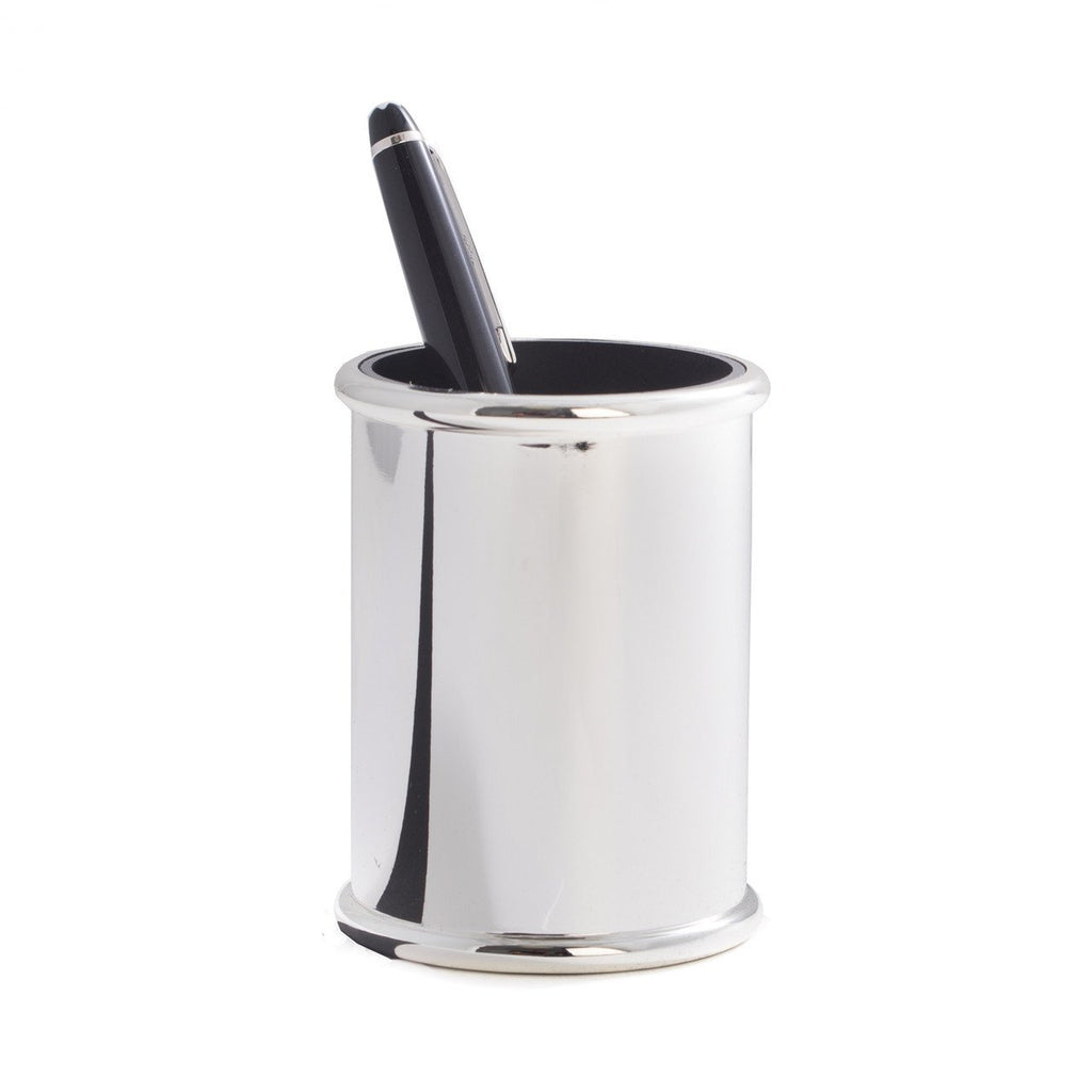 Bey-Berk Silver Plated Pen Cup