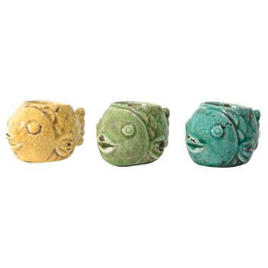 A&B Home Vale Fish Tealight Candle Holder- 3Pc/Box - Set Of 4