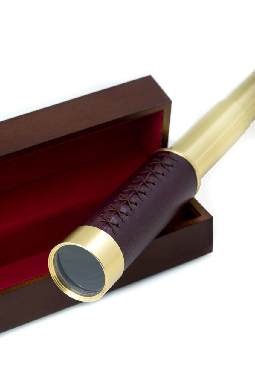 Bey-Berk Brass Telescope In Presentation Box