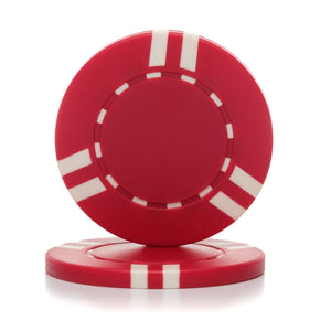 11.5 Gram 6 Stripe Poker Chips (25/Pkg)