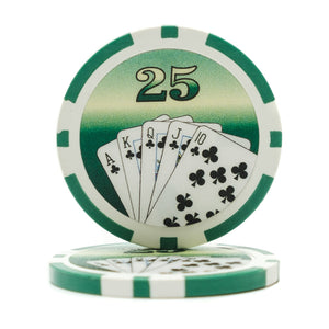 11.5 Gram Royal Flush Poker Chips (25/Pkg)