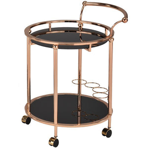 A&B Home Glass/Metal Service Trolley