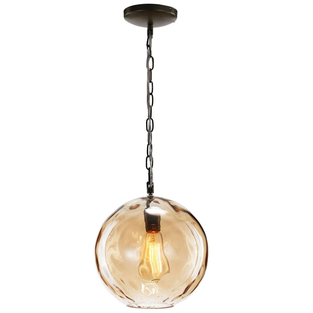 A&B Home 1 Light Glass Chandelier