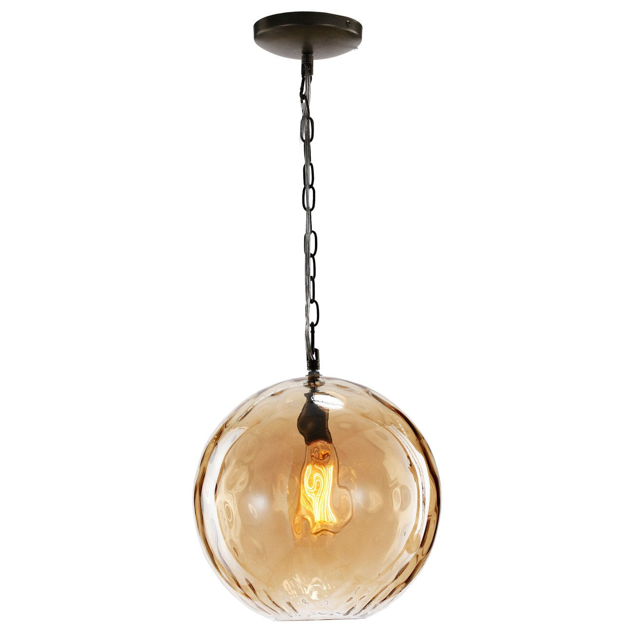 A&B Home 1 Light Glass Chandelier