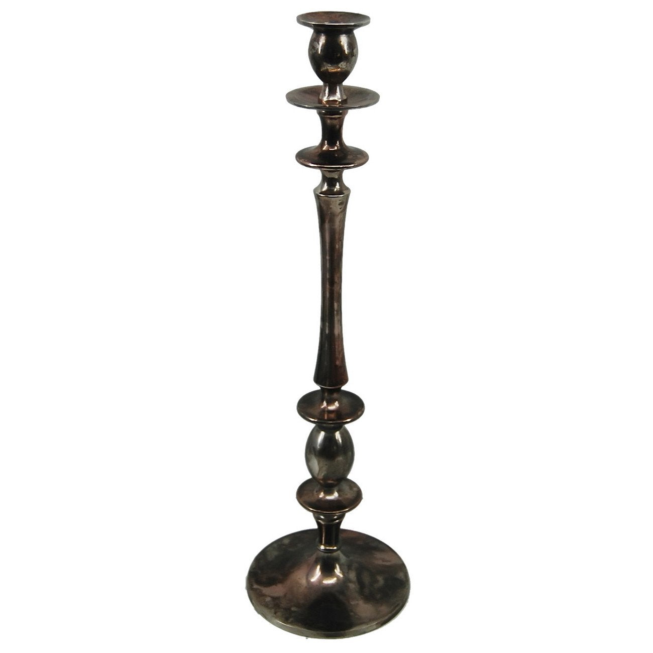 A&B Home Aluminum - Oil Rubbed Bronze Finish Candle Holder - Set Of 2