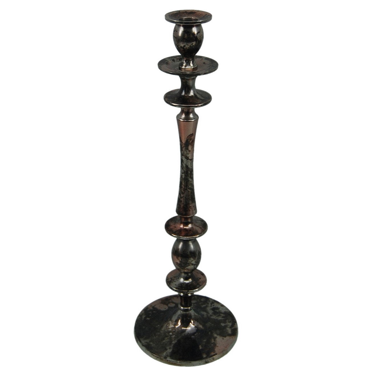 A&B Home Aluminum - Oil Rubbed Bronze Finish Candle Holder - Set Of 2