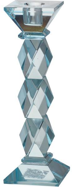 A&B Home Blue Crystal Candle Holder - Set Of 2