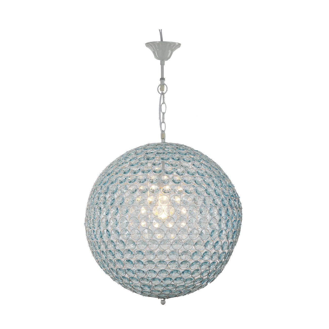 A&B Home 20" D Crystal Ball Chandelier