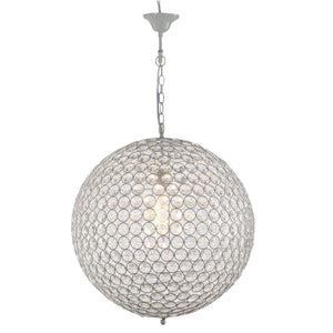 A&B Home 20" D Crystal Ball Chandelier