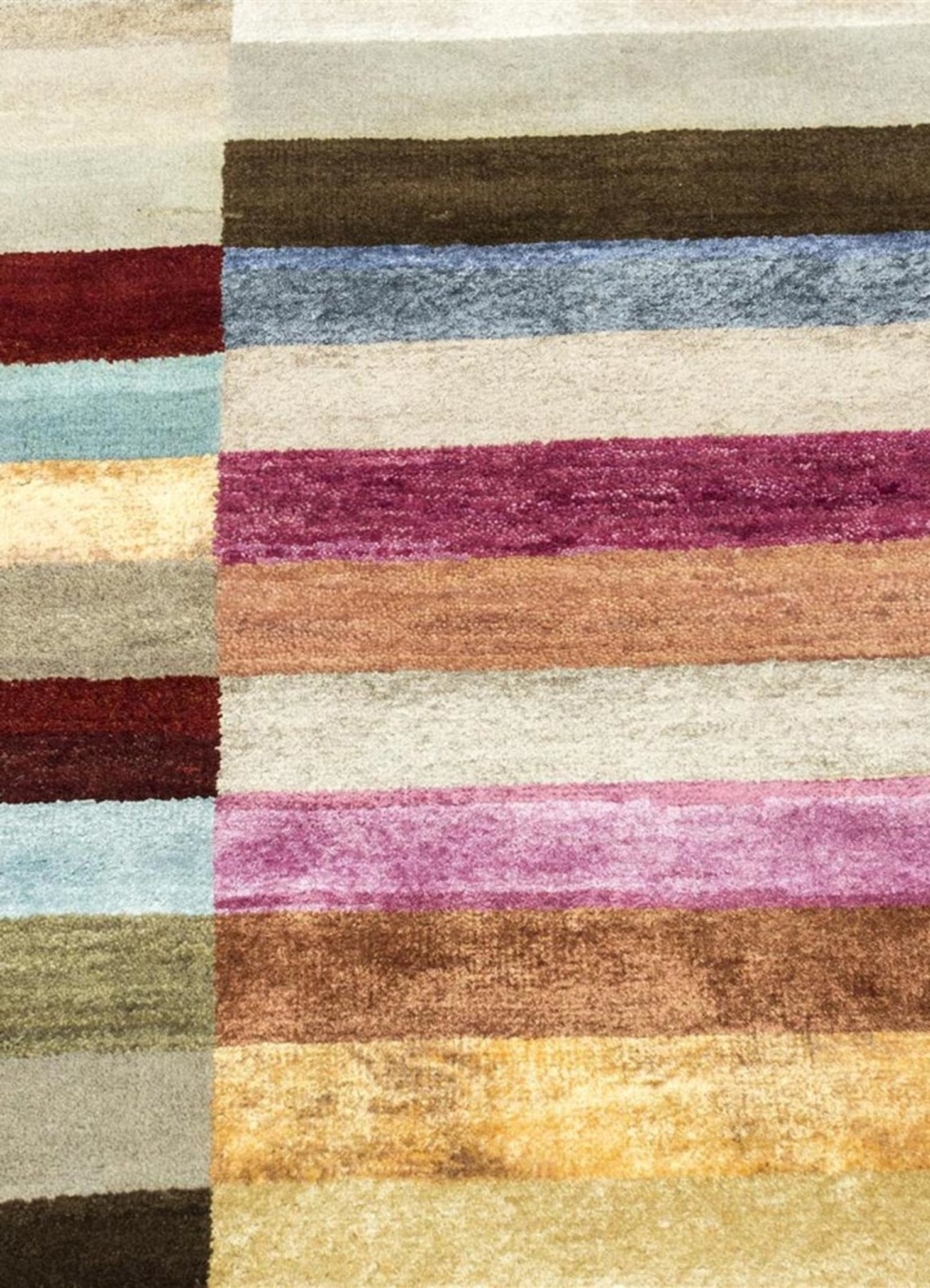 Strings Red/Blue Mirage Rug
