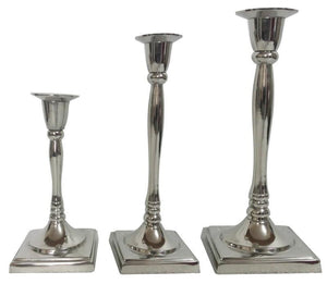 A&B Home Aluminum Candle Holders - 3Pc/Box - Set Of 2