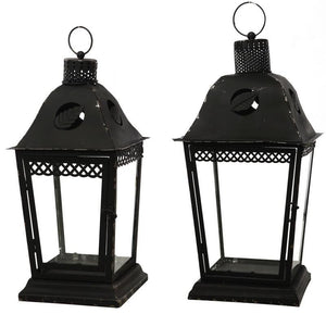A&B Home Metal Lanterns - Set Of 2