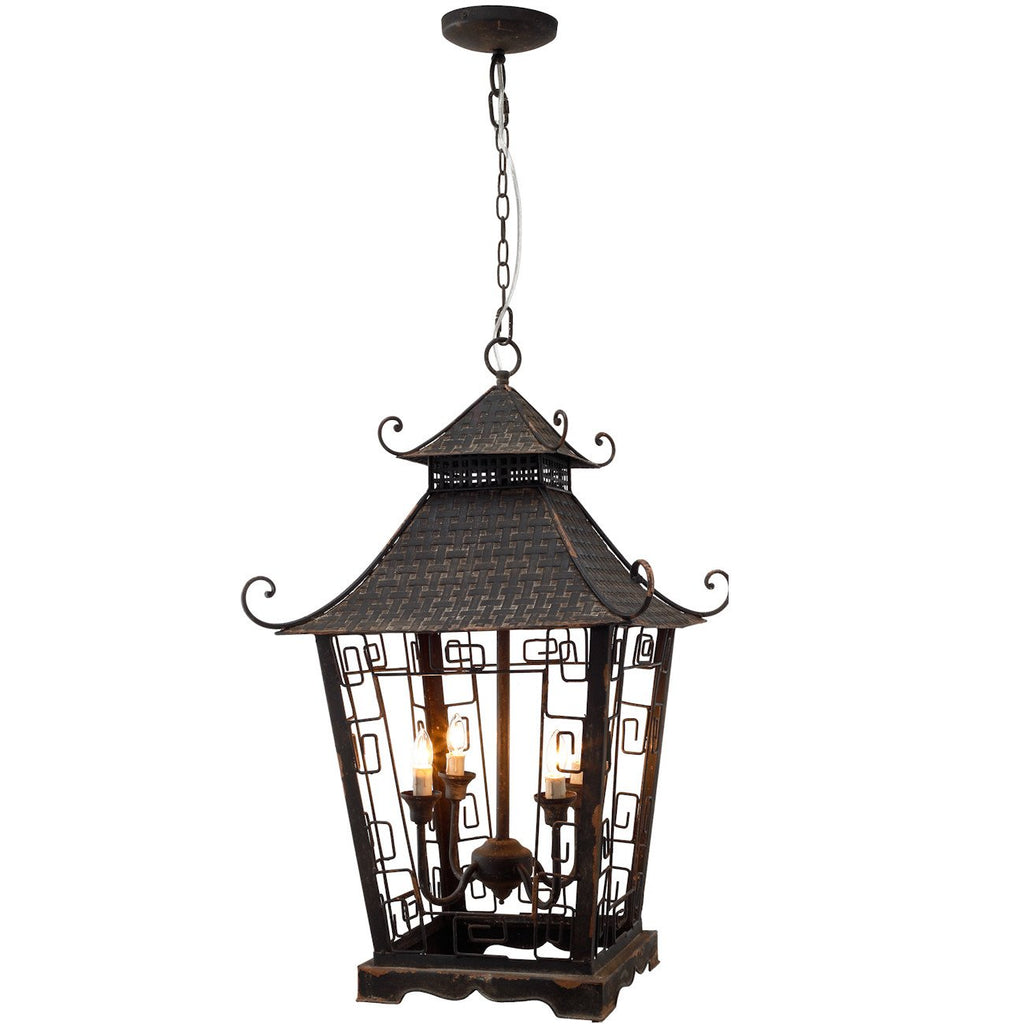 A&B Home 4 Light Crystal Chandelier