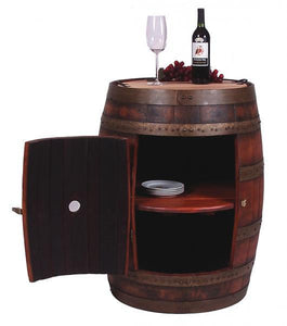 2-Day Designs Full Barrel Cabinet On Casters