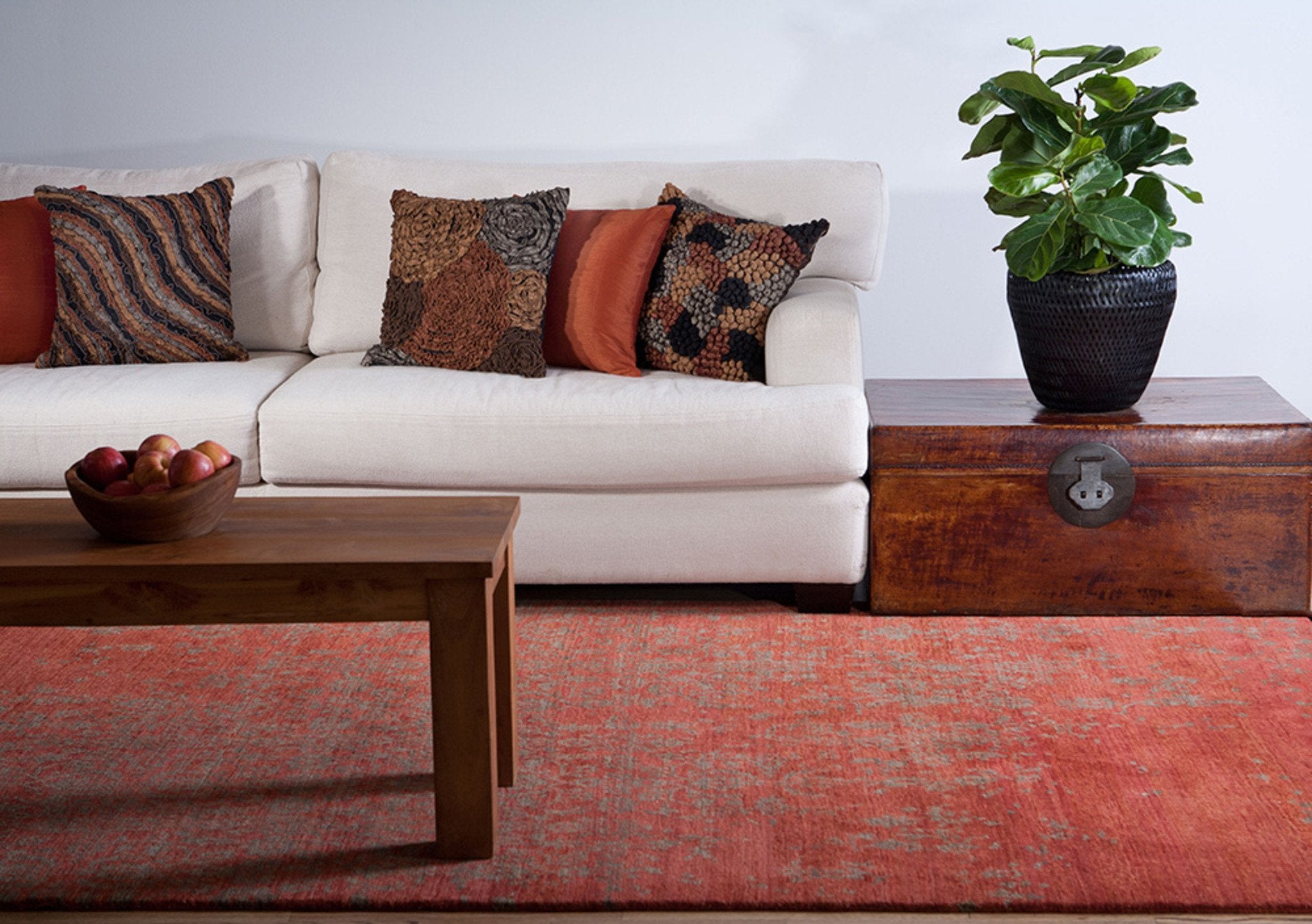 Scroll Rust/Burnt Olive