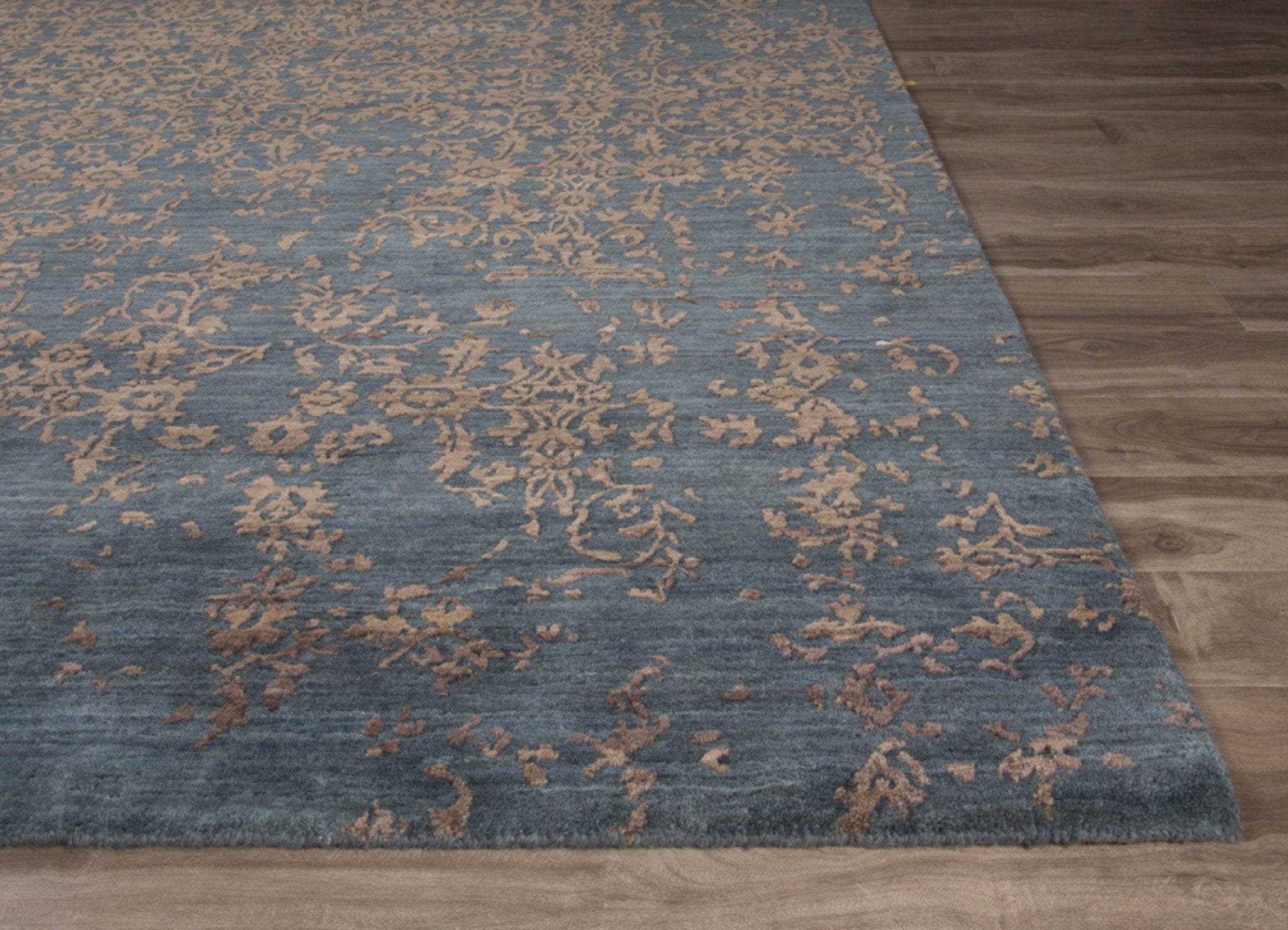 Scroll Indian Teal/Silver Mink