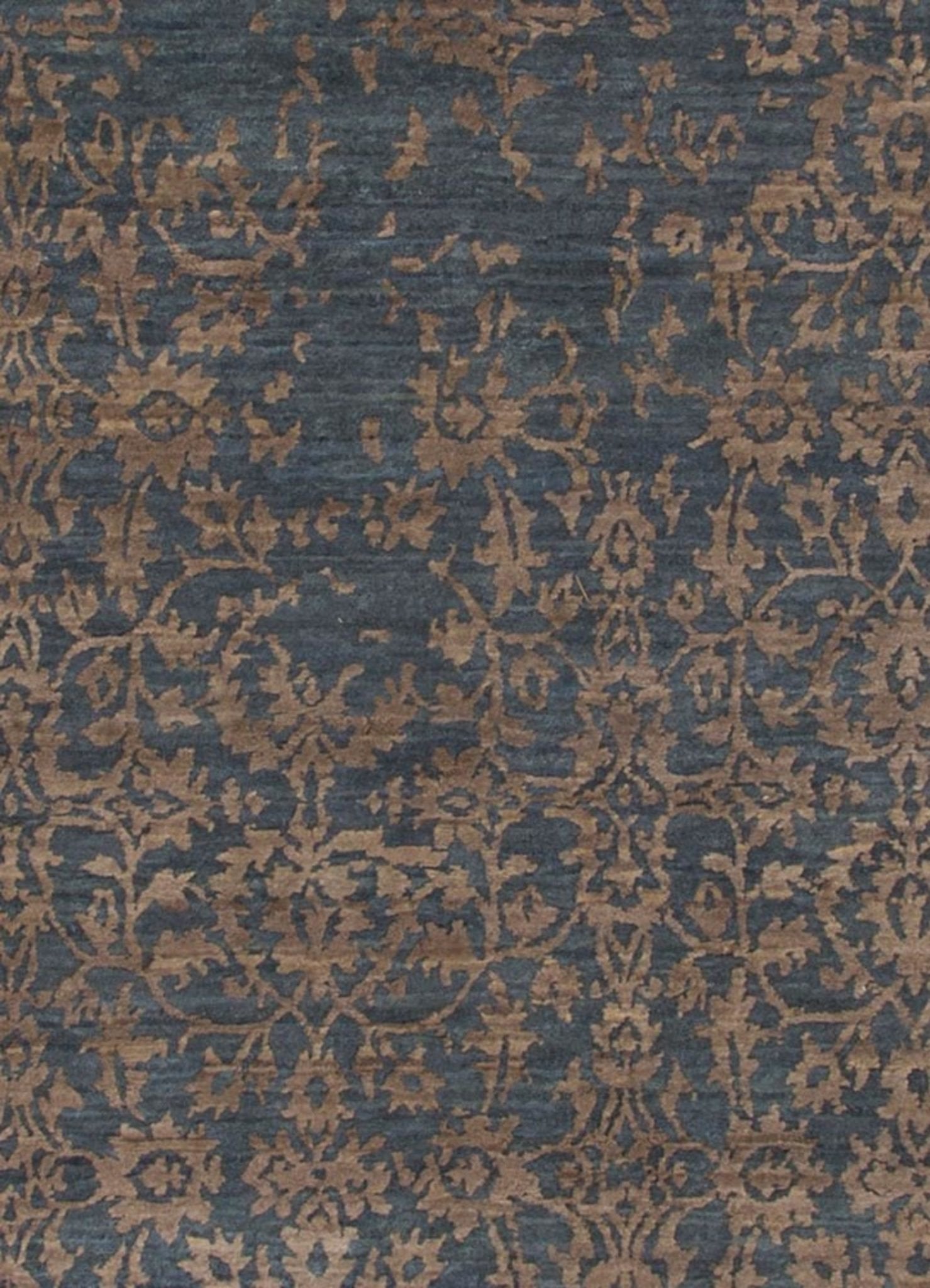 Scroll Indian Teal/Silver Mink