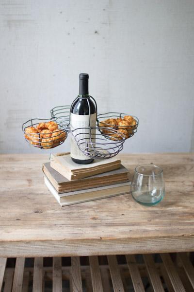 Set Of 4 Wire Wine Bottle Topper