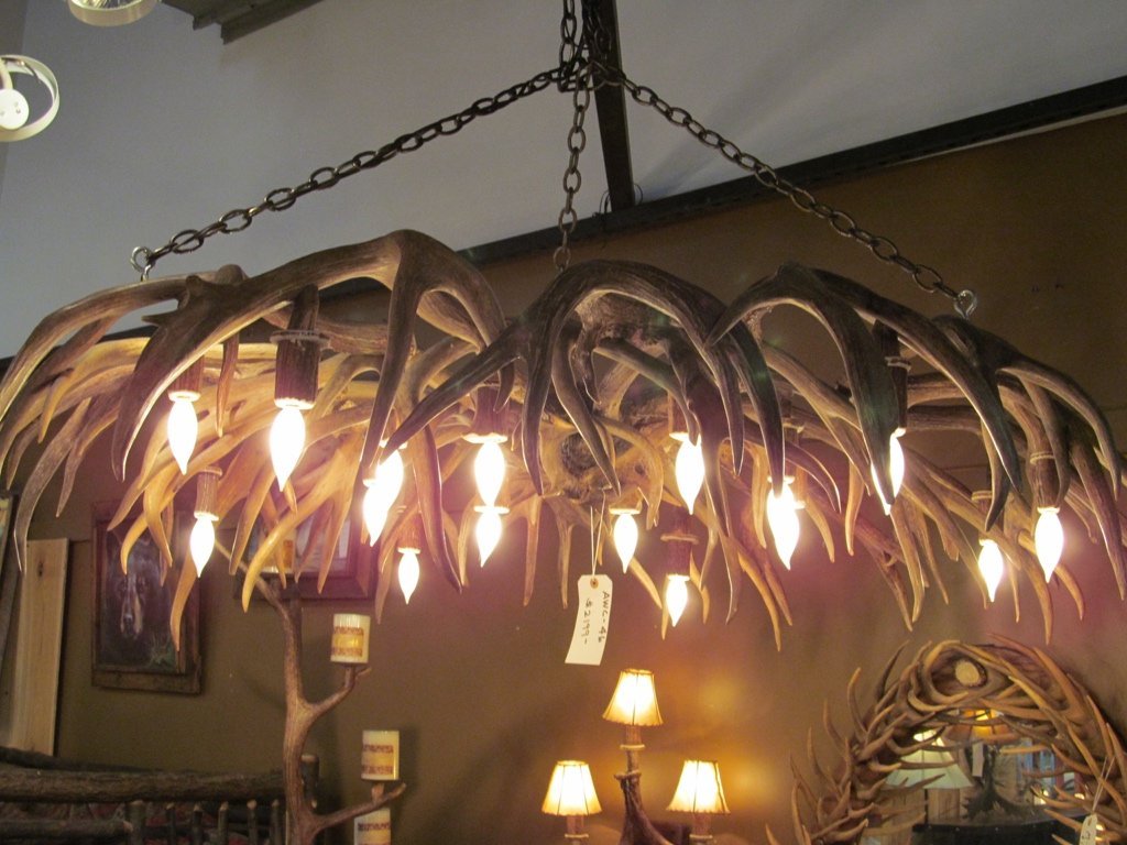 Antlerworx 16 Light Mule Deer/ White Tail Mother In-Law Antler Chandelier (AWC-46)