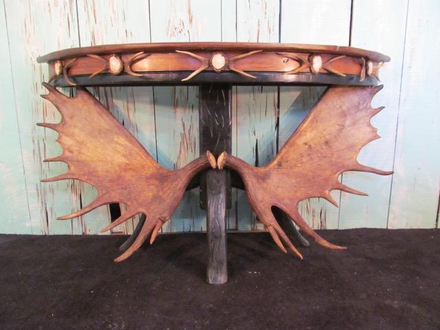 Antlerworx Half Moon Moose Console Table (ST-5)