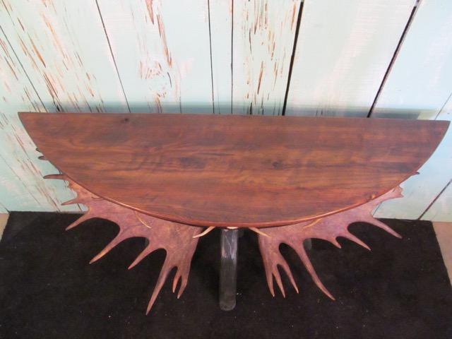 Antlerworx Half Moon Moose Console Table (ST-5)