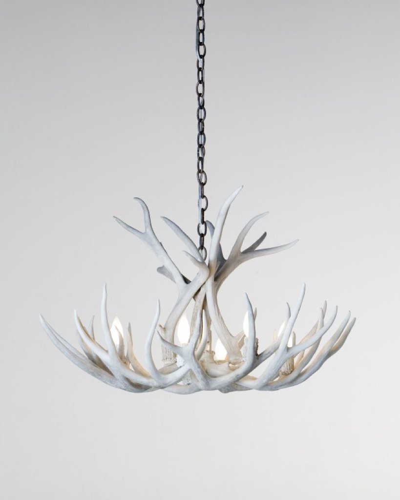 Antlerworx 6-Light Mule Deer Antler Chandelier (AWC-38)