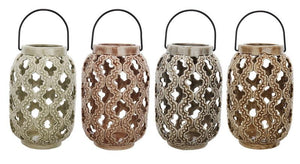 A&B Home Multicolor Ceramic Lantern - Set Of 4