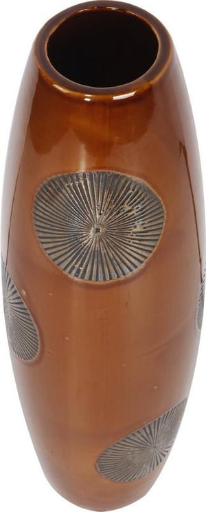 A&B Home Ceramic Yellow Vase - Set Of 2