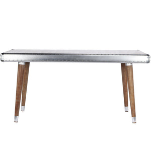 A&B Home Aluminum Top Dining Table