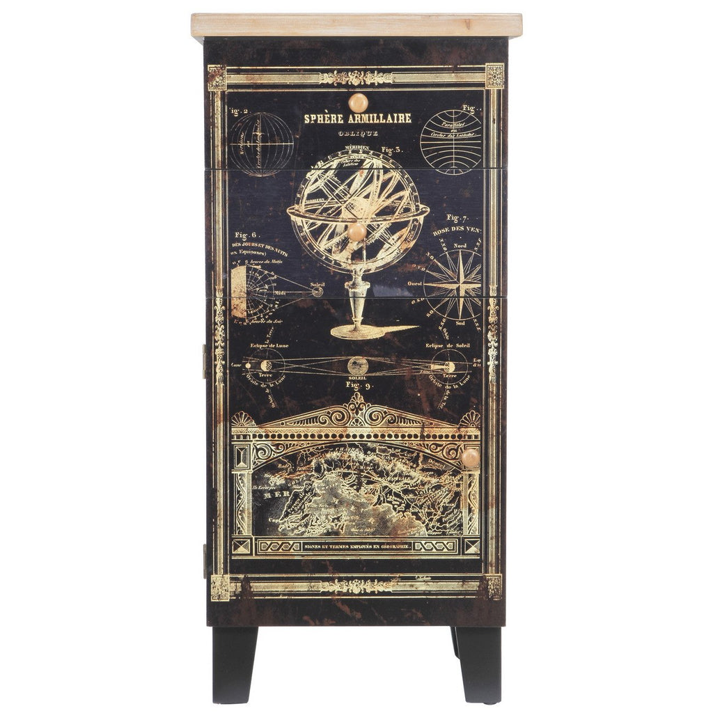 A&B Home Fantasy Garden Small Cabinet