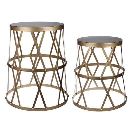 A&B Home Urban Vogue Gold Accent Tables