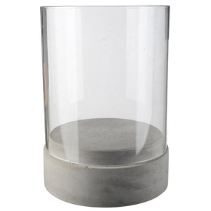 A&B Home City Scape Cement Candle Holder