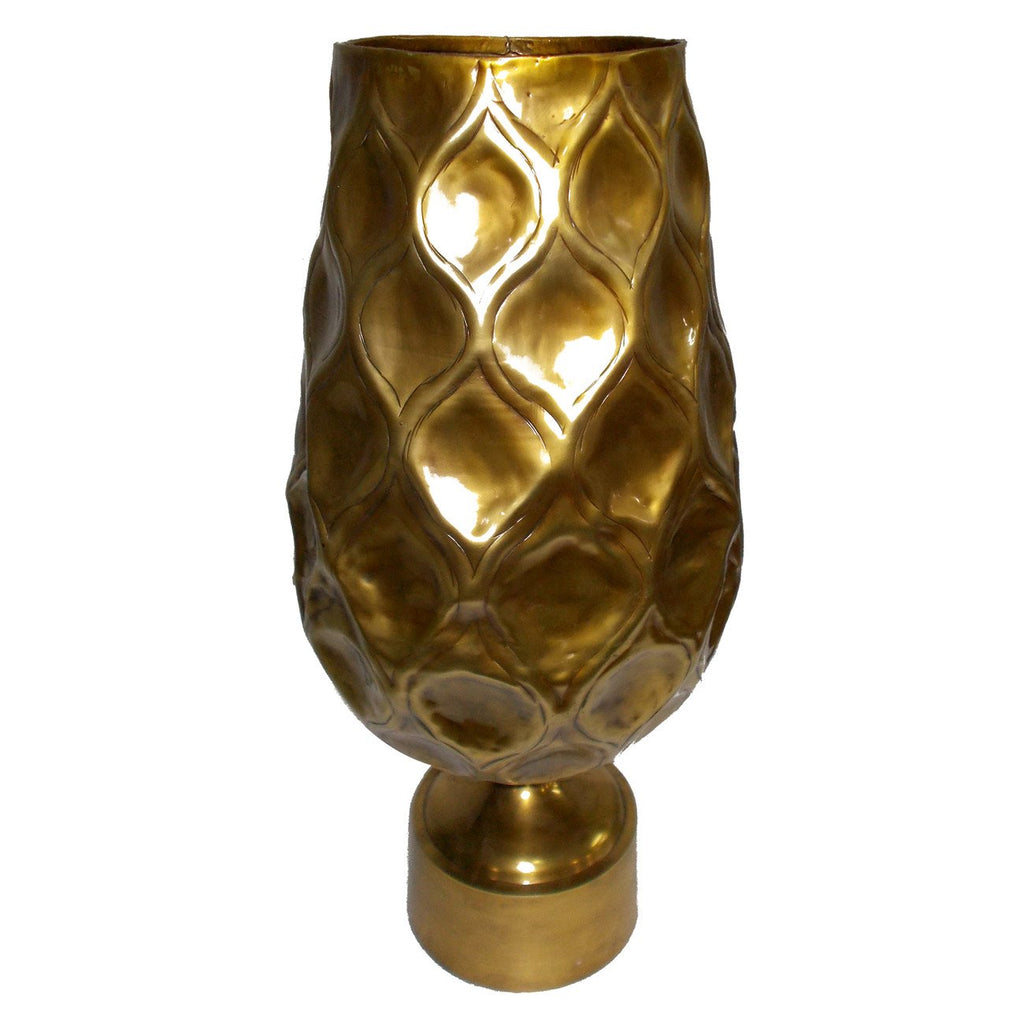 A&B Home  Aluminum & Iron Vase 