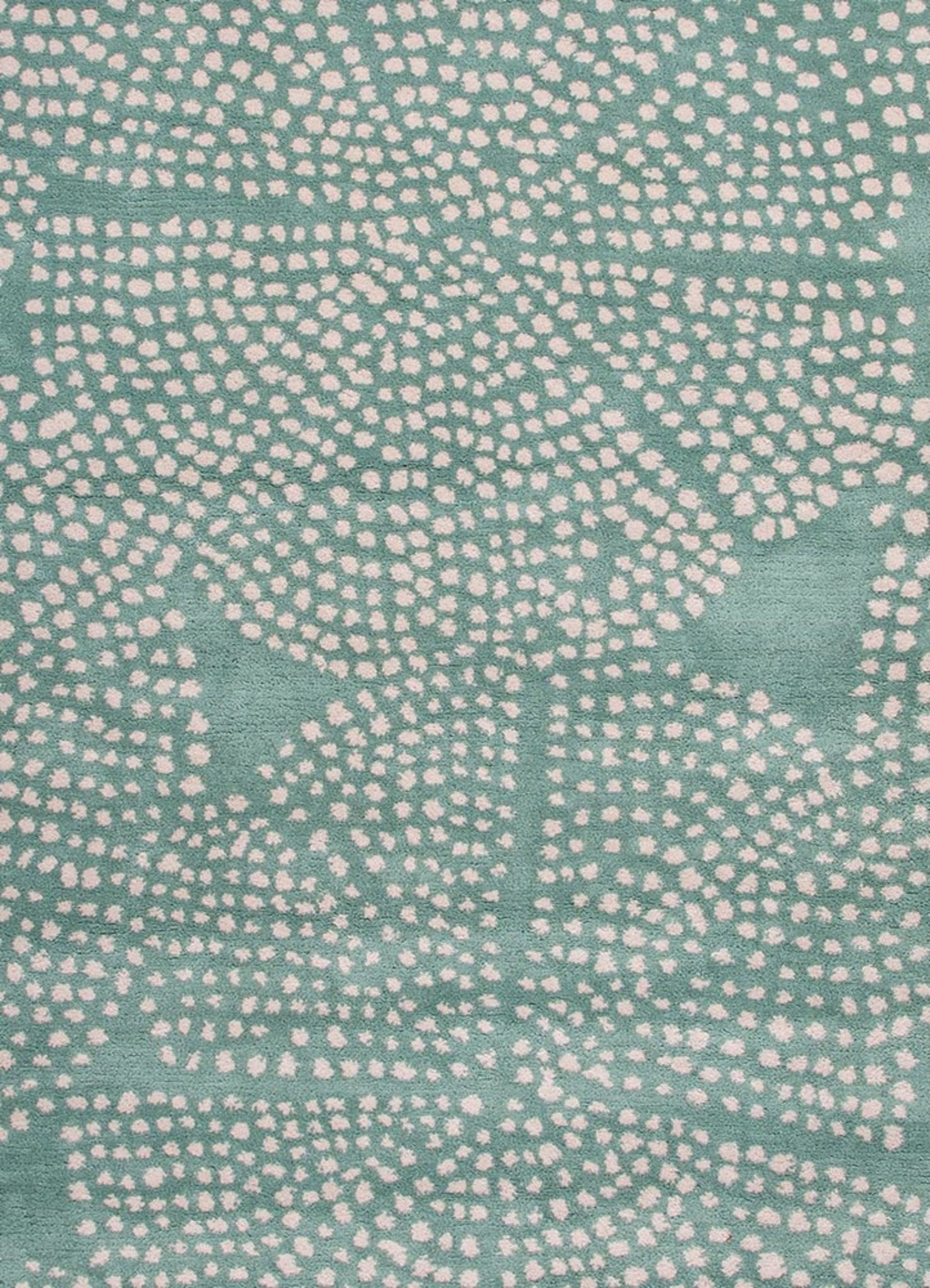 Stipple Flower Moonbeam/Cream De Menthe