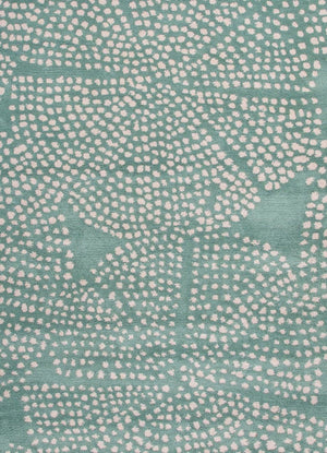 Stipple Flower Moonbeam/Cream De Menthe