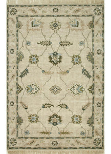 Streco Creamy White/Burnt Olive Traditional Rug