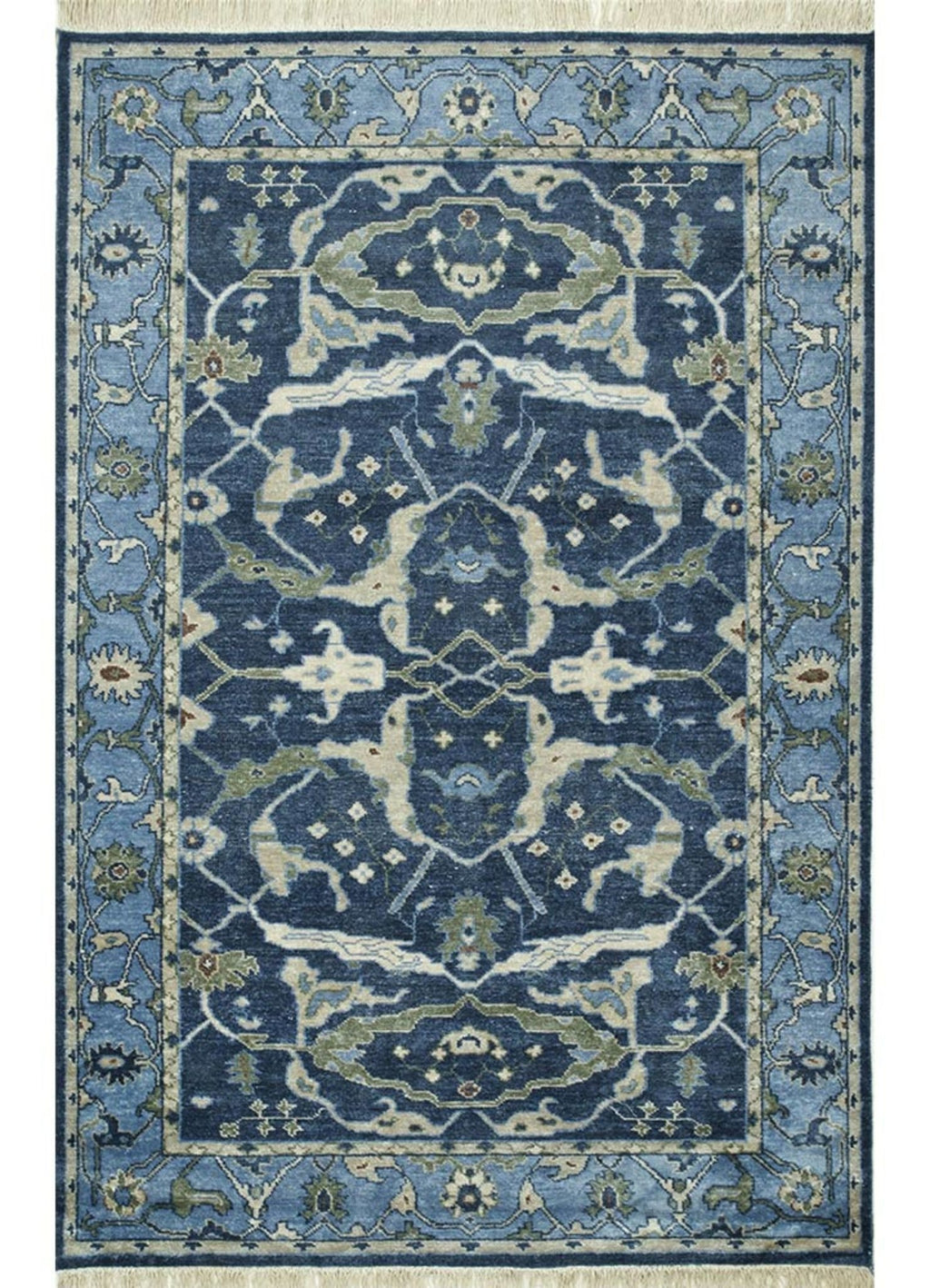 Streco Denim Blue/Faded Denim Traditional Rug